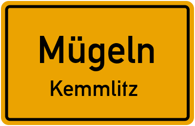 Straßenverzeichnis Mügeln Kemmlitz