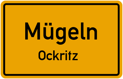 Straßenverzeichnis Mügeln Ockritz