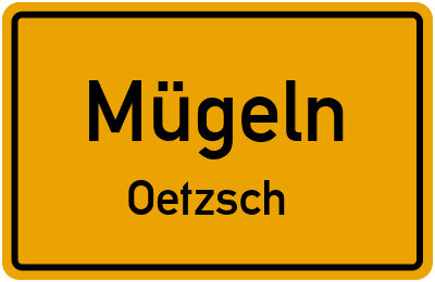 Straßenverzeichnis Mügeln Oetzsch