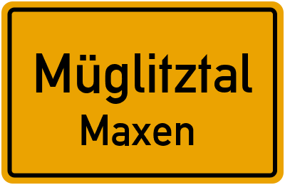 Straßenverzeichnis Müglitztal Maxen