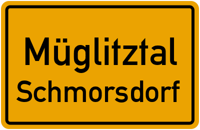 Straßenverzeichnis Müglitztal Schmorsdorf