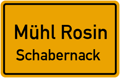 Straßenverzeichnis Mühl Rosin Schabernack