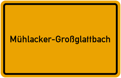 Branchenbuch Mühlacker-Großglattbach, Baden-Württemberg