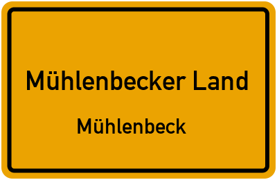 Straßenverzeichnis Mühlenbecker Land Mühlenbeck