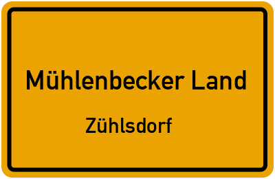 Straßenverzeichnis Mühlenbecker Land Zühlsdorf