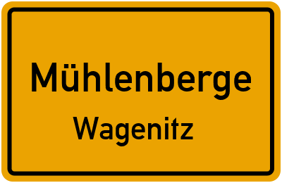 Straßenverzeichnis Mühlenberge Wagenitz