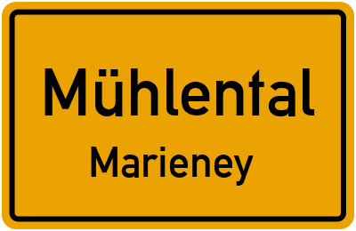 Straßenverzeichnis Mühlental Marieney