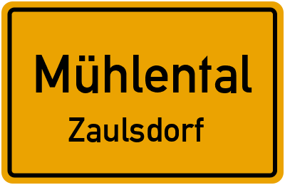 Straßenverzeichnis Mühlental Zaulsdorf