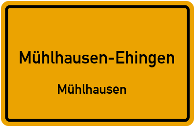 Straßenverzeichnis Mühlhausen-Ehingen Mühlhausen