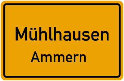 Straßenverzeichnis Mühlhausen Ammern