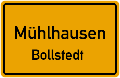 Straßenverzeichnis Mühlhausen Bollstedt