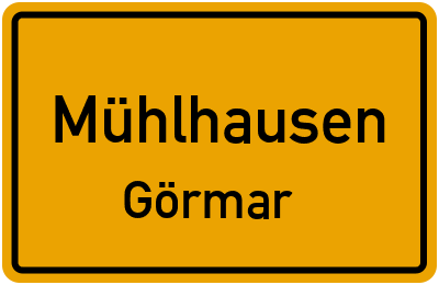 Straßenverzeichnis Mühlhausen Görmar