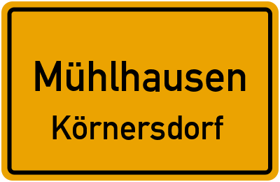 Straßenverzeichnis Mühlhausen Körnersdorf