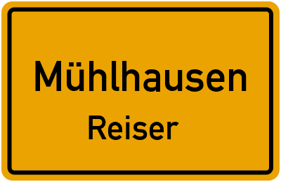 Straßenverzeichnis Mühlhausen Reiser