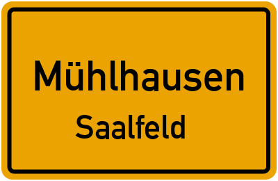 Straßenverzeichnis Mühlhausen Saalfeld