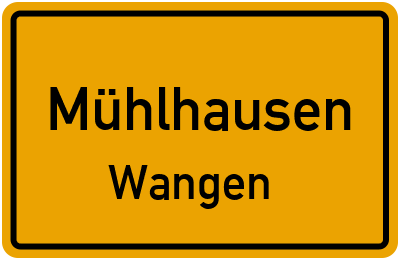 Straßenverzeichnis Mühlhausen Wangen