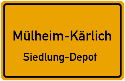 Straßenverzeichnis Mülheim-Kärlich Siedlung-Depot