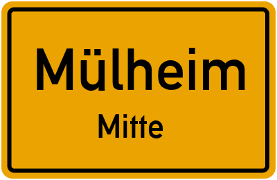 Straßenverzeichnis Mülheim Mitte