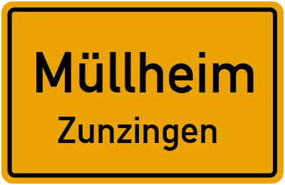 Straßenverzeichnis Müllheim Zunzingen