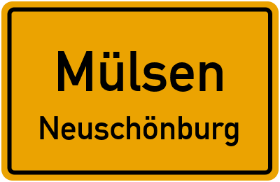 Ortsschild Mülsen Neuschönburg