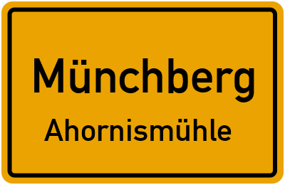 Straßenverzeichnis Münchberg Ahornismühle