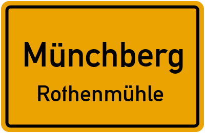 Straßenverzeichnis Münchberg Rothenmühle