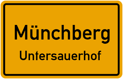 Straßenverzeichnis Münchberg Untersauerhof