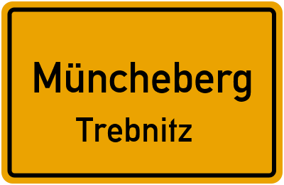 Straßenverzeichnis Müncheberg Trebnitz