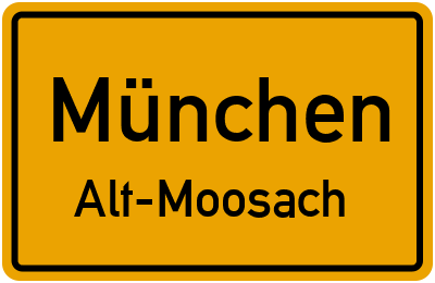 Straßenverzeichnis München Alt-Moosach