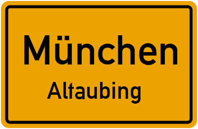Straßenverzeichnis München Altaubing