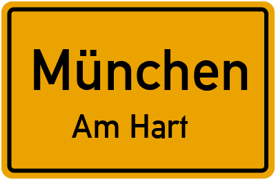 Straßenverzeichnis München Am Hart