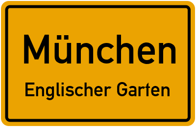 Straßenverzeichnis München Englischer Garten