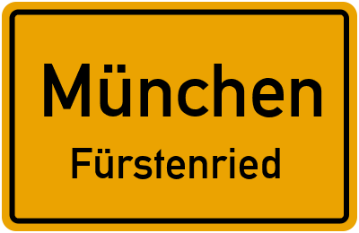 Straßenverzeichnis München Fürstenried