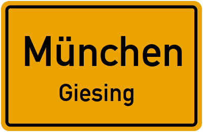 Straßenverzeichnis München Giesing