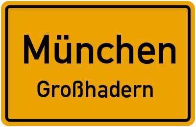 Straßenverzeichnis München Großhadern