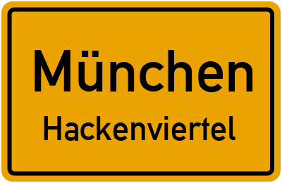 Straßenverzeichnis München Hackenviertel
