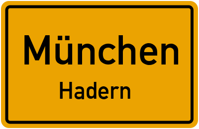 Straßenverzeichnis München Hadern