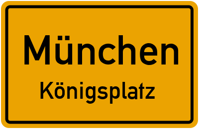 Straßenverzeichnis München Königsplatz