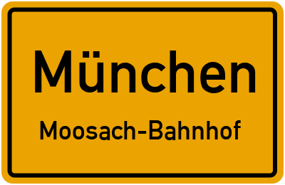Straßenverzeichnis München Moosach-Bahnhof