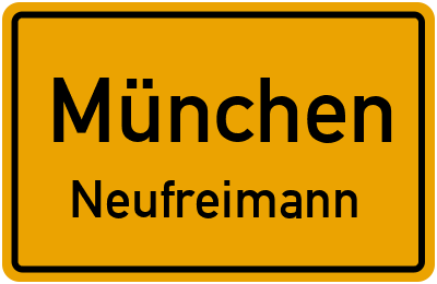 Straßenverzeichnis München Neufreimann