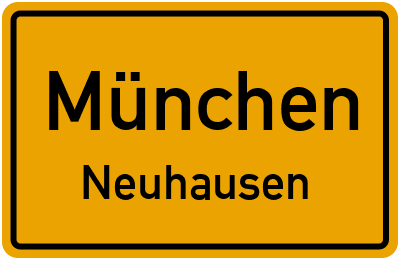 Straßenverzeichnis München Neuhausen