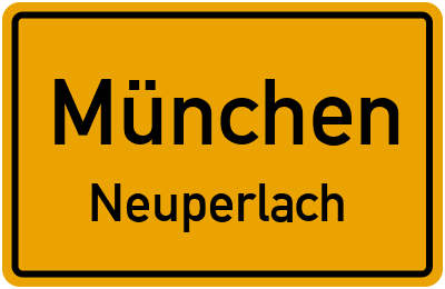 Straßenverzeichnis München Neuperlach