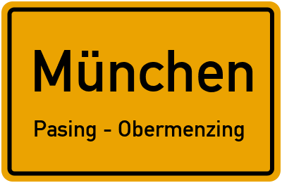 Straßenverzeichnis München Pasing - Obermenzing