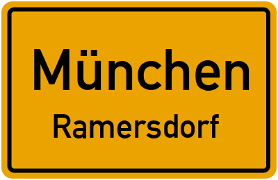 Straßenverzeichnis München Ramersdorf