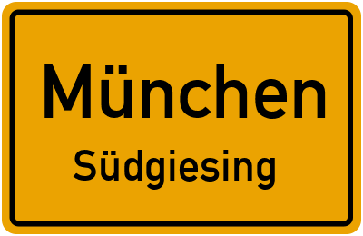 Straßenverzeichnis München Südgiesing