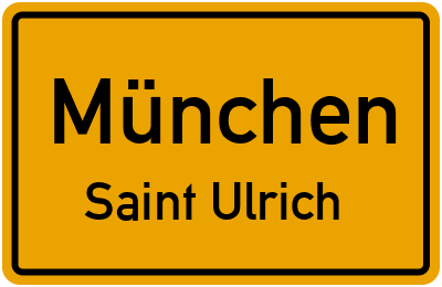 Straßenverzeichnis München Saint Ulrich