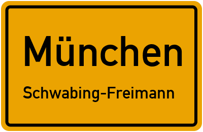 Straßenverzeichnis München Schwabing-Freimann