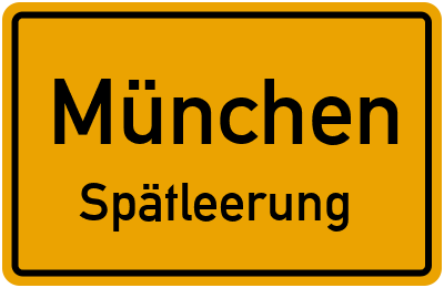 Briefkasten mit Abendleerung in München