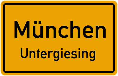 Straßenverzeichnis München Untergiesing