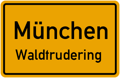 Straßenverzeichnis München Waldtrudering